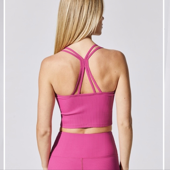 Carbon38 ribbed cami bra - Picture 2 of 7